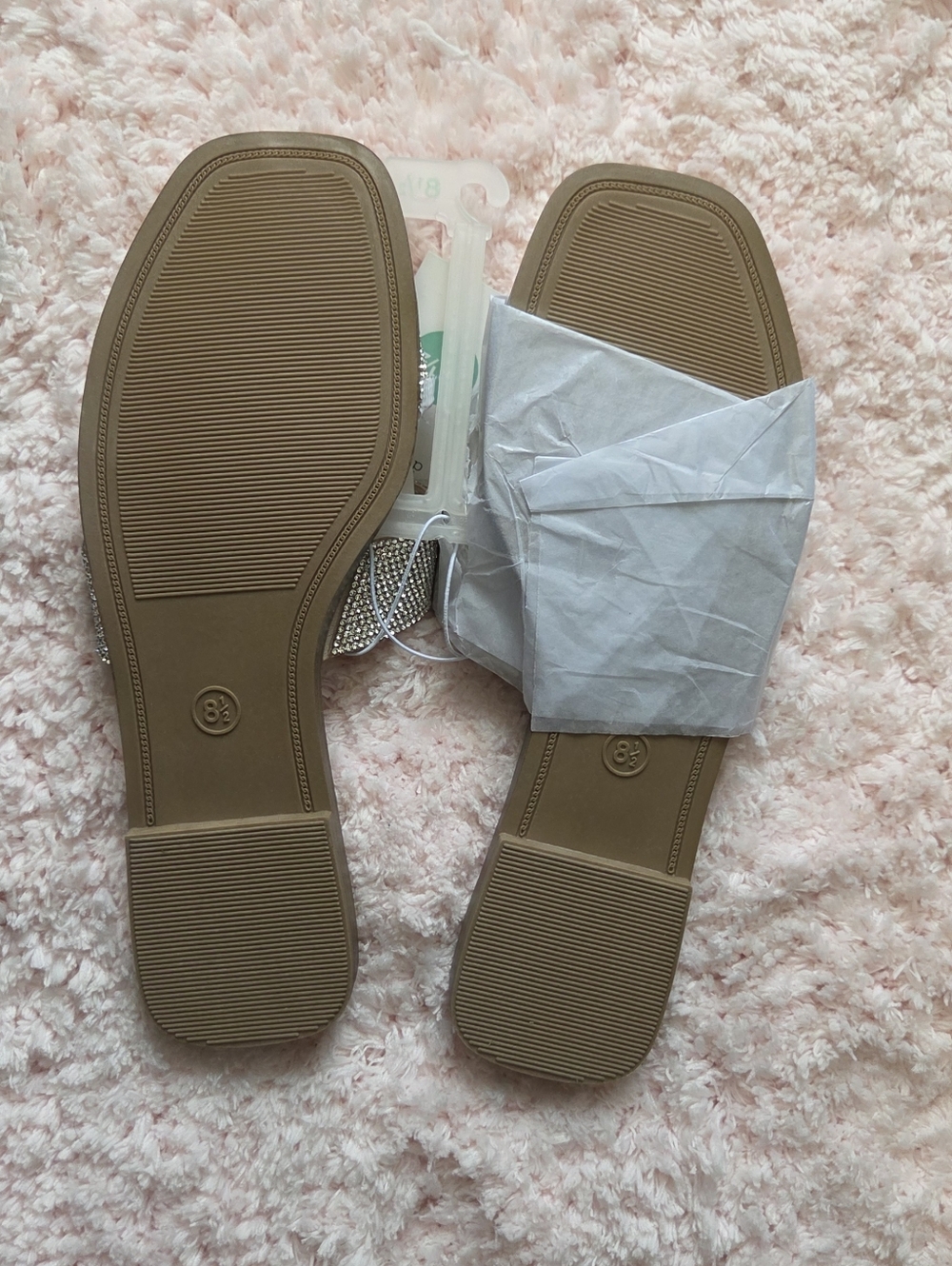 A new Day 8.5 Crystal Embellished Slip-On Sandal - Nude - Picture 4 of 7